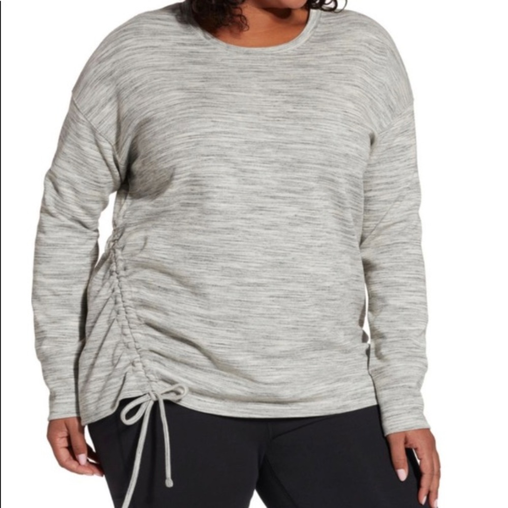 Reebok Women's Fleece Side Cinch Crew Sweatshirt